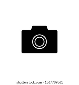 Camera icon symbol vector. icon on white background.