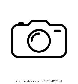 camera icon symbol vector on white background. eps10