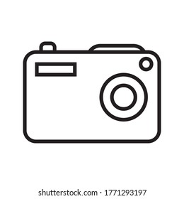 Camera Icon. Camera symbol. Camera vector icon on white background
