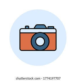 Camera Icon. Camera symbol. Camera vector icon on white background