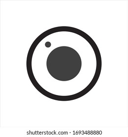 camera icon symbol with white background, from eps10