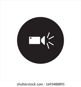 camera icon symbol with white background, from eps10