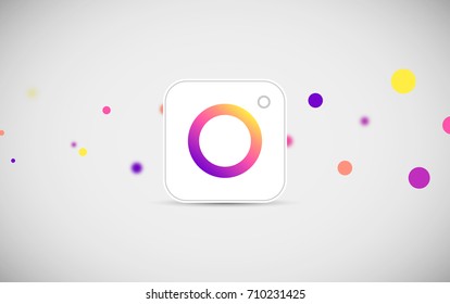 camera icon symbolic with colorful design