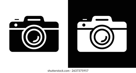 Camera icon symbols. Vector illustration.