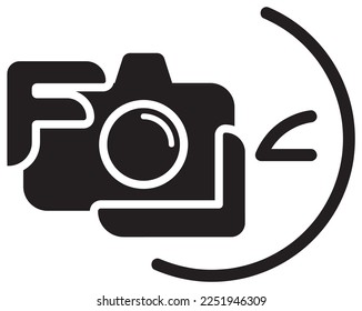 camera icon, taking photo sign vector