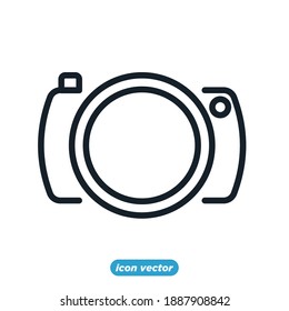 Camera icon template color editable. photo camera, snapshot photography symbol vector illustration for graphic and web design.