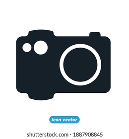 Camera icon template color editable. photo camera, snapshot photography symbol vector illustration for graphic and web design.