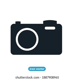 Camera icon template color editable. photo camera, snapshot photography symbol vector illustration for graphic and web design.