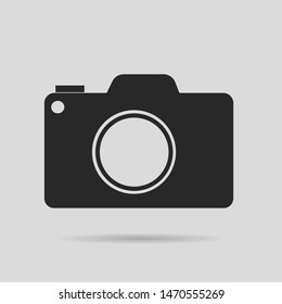 camera icon template dark icon for design eps 10 vector