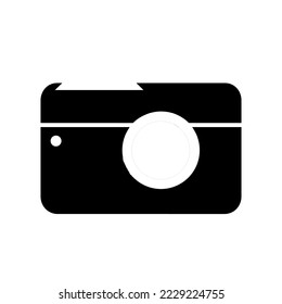 CAMERA ICON TEMPLATE DESIGN. ILLUSTRATIONS ARE EDITABLE. A SIMPLE FLAT DESIGN