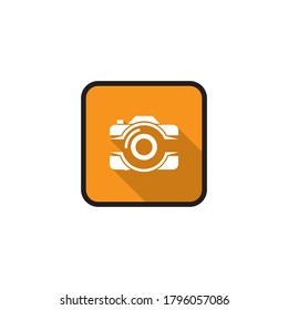 Camera icon template flat design