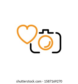 Camera icon template. Vector illustration 