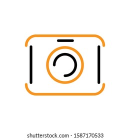 Camera icon template. Vector illustration 