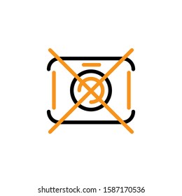 Camera icon template. Vector illustration 