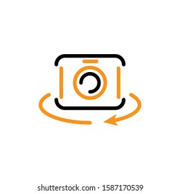 Camera icon template. Vector illustration 