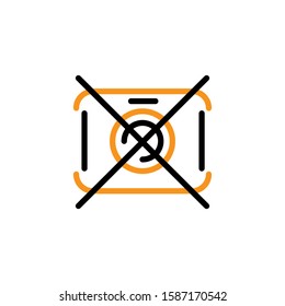 Camera icon template. Vector illustration 