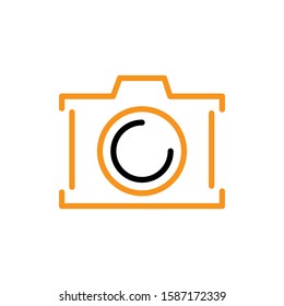Camera icon template. Vector illustration 