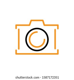 Camera icon template. Vector illustration 