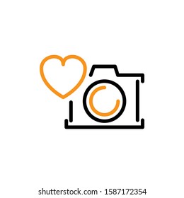 Camera icon template. Vector illustration 