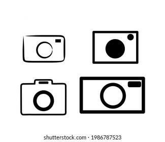camera icon that has black and white, 4 options are available