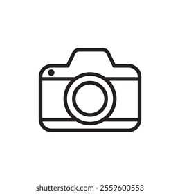 Camera icon Thin line art collection