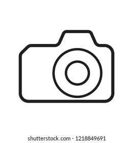 camera icon in trendy flat design
