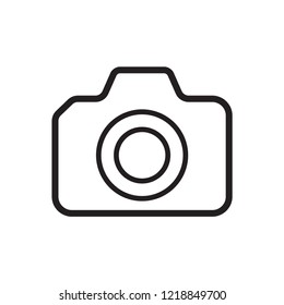 camera icon in trendy flat design