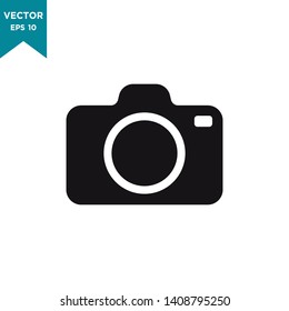 camera icon in trendy flat design 