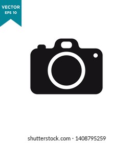 camera icon in trendy flat design 