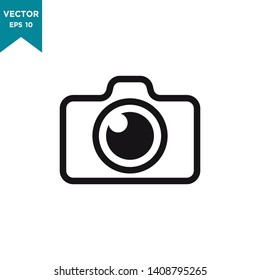 camera icon in trendy flat design 