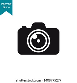 camera icon in trendy flat design 