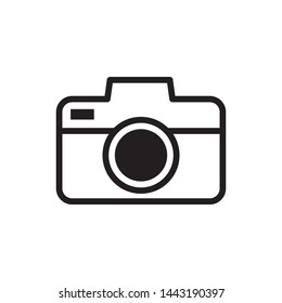 camera icon in trendy flat design