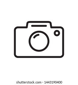 camera icon in trendy flat design