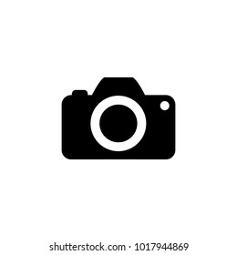 Camera Icon in trendy flat style isolated on white background.