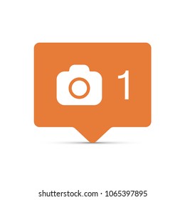 Camera Icon in trendy flat style. Camera symbol for your web site design, logo, app, UI. Vector illustration, EPS10.