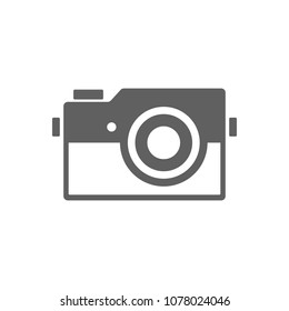 Camera icon in trendy flat style isolated on white background. Symbol for your web site design, logo, app, UI. Vector illustration, EPS