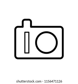 Camera icon in trendy flat style isolated on white background. Camera symbol for your web site design, logo, app, UI. Vector illustration, EPS10.
