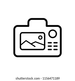 Camera icon in trendy flat style isolated on white background. Camera symbol for your web site design, logo, app, UI. Vector illustration, EPS10.