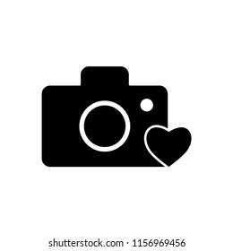 Camera icon in trendy flat style isolated on white background. Camera symbol for your web site design, logo, app, UI. Vector illustration, EPS10.