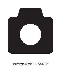 Camera icon in trendy flat style design. Vector graphic illustration. Camera icon for website design and user interface. Vector file. EPS 10.