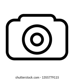 Camera Icon in trendy flat style isolated on white background