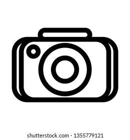 Camera Icon in trendy flat style isolated on white background