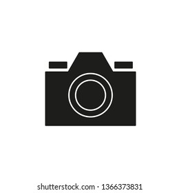 Camera icon in trendy flat style on white background.Camera symbol for your web site design,logo.