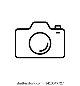 Camera Icon in trendy flat style isolated on white background