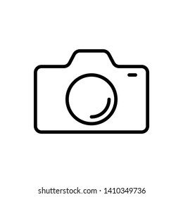 Camera Icon in trendy flat style isolated on white background