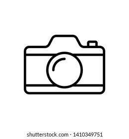 Camera Icon in trendy flat style isolated on white background