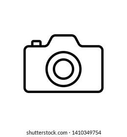 Camera Icon in trendy flat style isolated on white background