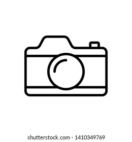 Camera Icon in trendy flat style isolated on white background