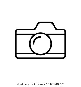 Camera Icon in trendy flat style isolated on white background