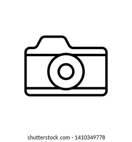 Camera Icon in trendy flat style isolated on white background